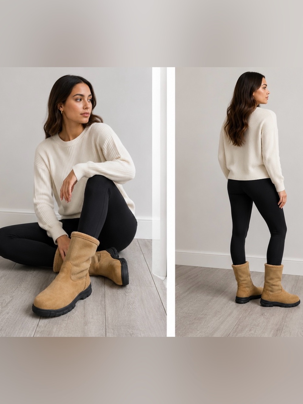Land’s End Tan Suede Boots